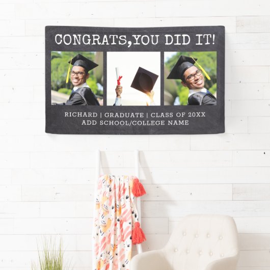 3 Photo Congrats Afstudeerder 2022 Afstuderen Chal Spandoek