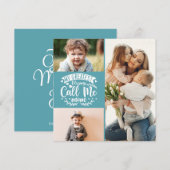 3 photo enfants collage maman gardien mère carte d (Devant / Derrière)