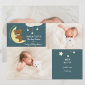 3 photo Faire-part de naissance sur l'ours de la L (Devant / Derrière)