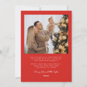 3 photo Joyeux Noël Botanique Carte de Noël (Dos)