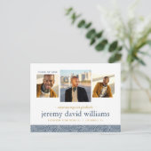 3 Photo Moderne Graduation Party Invitation (Debout devant)