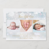 3 Photo Noël Froid hiver Faire-part de naissance (Devant)