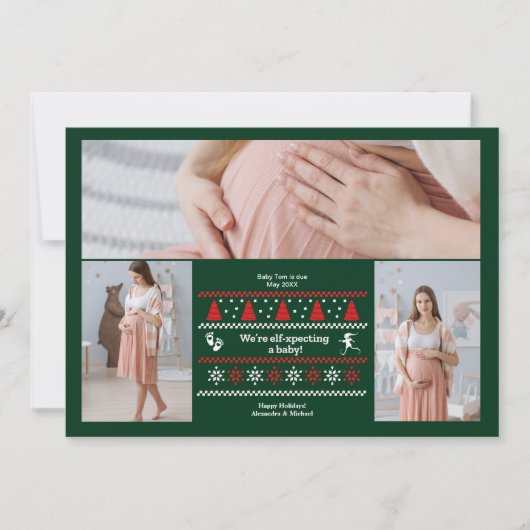 3 Photo Nous nous attendons à une Faire-part de gr (Devant)