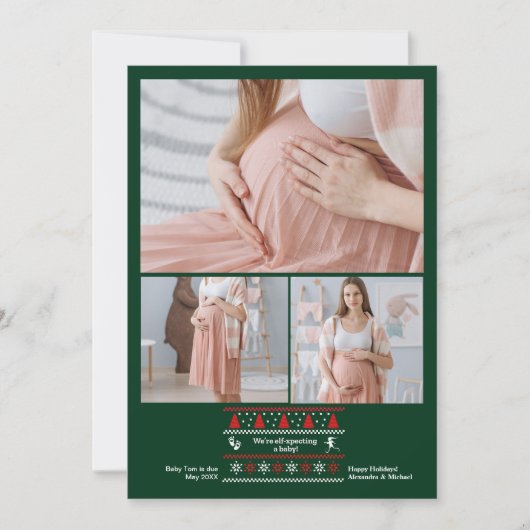 3 Photo Nous nous attendons à une Faire-part de gr (Devant)