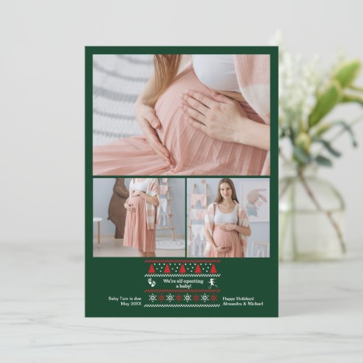 3 Photo Nous nous attendons à une Faire-part de gr (Debout devant)