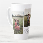 3 Photo personnalisée Mug café (Angle gauche)