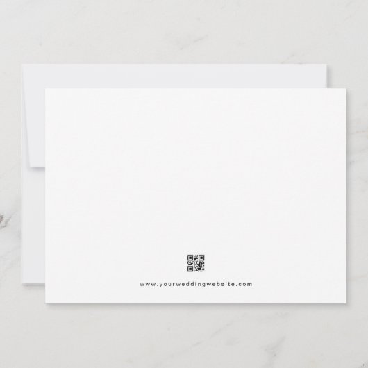 3 Photo QR Code Mariage Enregistrer la carte Date (Dos)