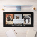 3 Photos Animaux Animaux De Compagnie L'Amour Est<br><div class="desc">3 Photos Animaux de compagnie Chien Love Is A Four Legging Word Black Modern simplicité que vous pouvez facilement personnaliser avec vos photos de votre animal de compagnie, et personnaliser le slogan de citation si vous le souhaitez. Vous pouvez modifier l'Arrière - plan et le texte en n'importe quelle couleur...</div>