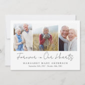 3 Photos Carte de remerciements de sympathie funér (Devant)