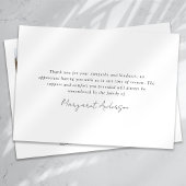 3 Photos Carte de remerciements de sympathie funér