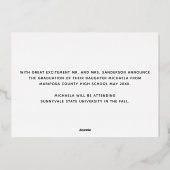 3 Photos Collage photo Faire-part de graduation (Verso)