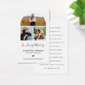 3 Photos Collecte Arc Funérailles Cartes de prière (Bureau)