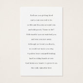 3 Photos Collections Funéraires Cartes de prières (Dos)