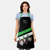 3 photos custom text black green schort (Gedragen)