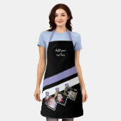 3 photos custom text black purple schort (Gedragen)