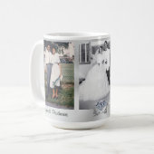 3 photos et vos tasses d'anniversaire de diamant (Devant gauche)