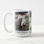 3 photos et vos tasses d'anniversaire de diamant (Gauche)