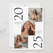 3 Photos Faire-part de graduation moderne (Devant)