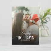 3 photos modernes Noël Carte de vacances (Debout devant)