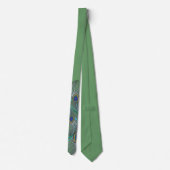 3 Plumes Bleues Cravate de paon 4 Mariages OU En t (Dos)