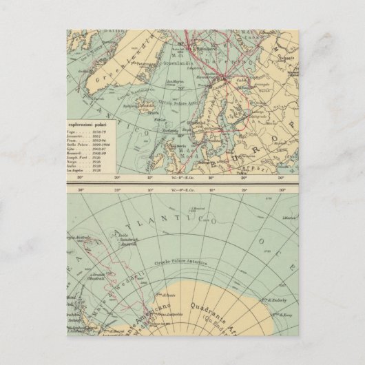 3 Polaire landen Briefkaart (Voorkant)