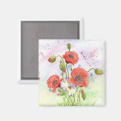 '3 Poppies' magneet (Voorkant / Achterkant)