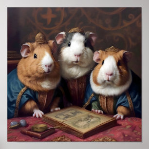 3 renaissance cavia's poster