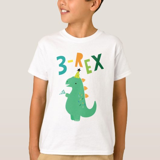 3-Rex Birthday Shirt (Voorkant)