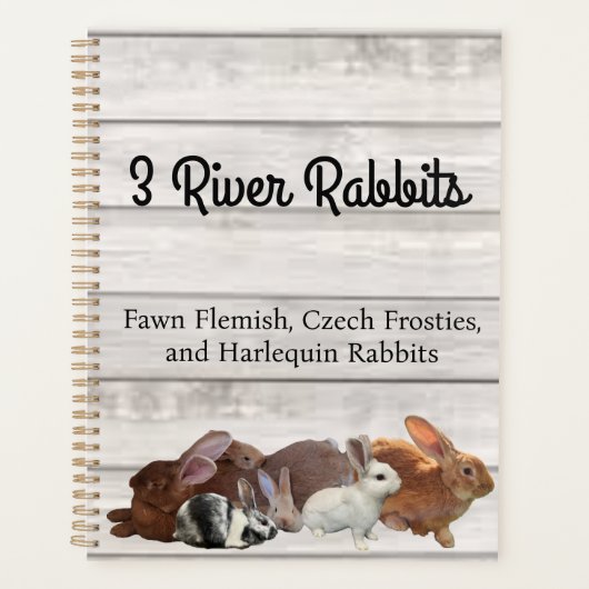 3 Rivers Konijnen Planner (Voorkant)