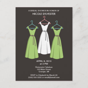 3 robes Invitations de douches nuptiales