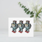 3 Robots Briefkaart (Staand voorkant)