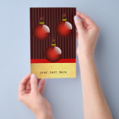 3 Rode Ornamenten Flyer (Hand)