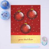 3 Rode Versiersels Flyer (Enkel)