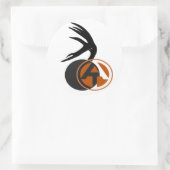 3" Ronde "Over Tine"-Logo-decimaal Sticker (Tas)