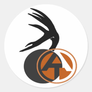 3" Ronde "Over Tine"-Logo-decimaal Sticker