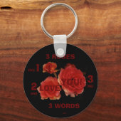 3 ROOS 3 WORDS SLEUTELHANGER (Voorkant)