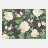 3 Roos Koolkolen Ephemera Sheets Inpakpapier Vel (Voorkant)