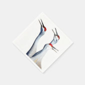 3 Sandhill kranen fotopapier servetten (Hoek)