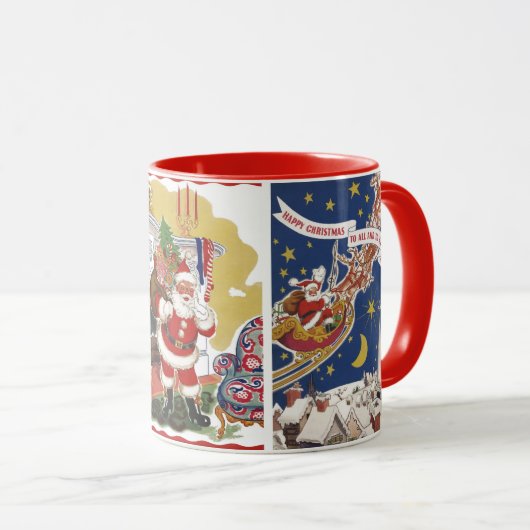3 Santas uit Twas Night voor Kerstmis Mok (Voorkant rechts)