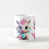 3 Schattigee Pink Dragon Mok voor kinderen (Center)