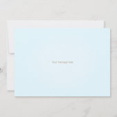 3 Schepen Zeilen op het Rolling Zee Gepersonalisee Notitiekaartje (Achterkant)