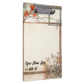 3 schrijfplekken Wildbloemen en boomrode bloemen Klembord (Rechts)