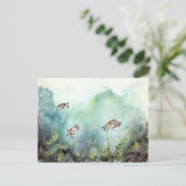 3_sea_turtles_painting briefkaart (Staand voorkant)