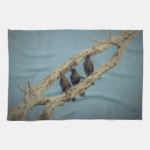 3 serviette de cuisine Crows (Horizontal)