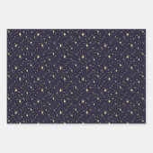 3 set de papier d'emballage ciel nocturne (Devant 2)