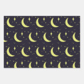 3 set de papier d'emballage ciel nocturne (Devant)