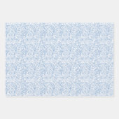 3-Set Floral Wrapping Paper Flat Sheet (Voorkant)