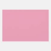 3 Sheets of Gift Wrap in Rose Pink Inpakpapier Vel (Voorkant 2)