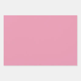 3 Sheets of Gift Wrap in Rose Pink Inpakpapier Vel