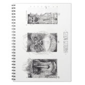 3 singes Carnet personnalisé singe année (Devant)